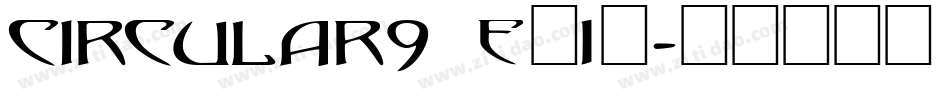 CIRCULAR9 E(1)字体转换